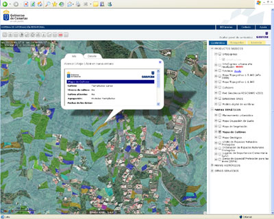 Servicio de Mapa de Cultivos desde el visor de IDECanarias