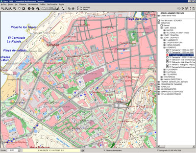 Topográfico 5.000 de Tenerife Año 2009 en MAPA