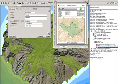 Vista de ZEC en MAPA