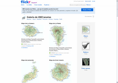 IDECanarias en flickr de Yahoo