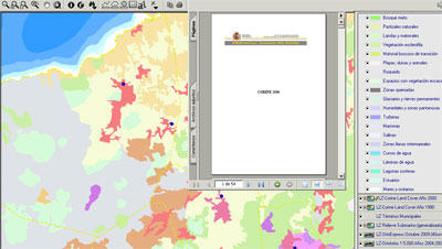 Vista de Corine Land Cover en MAPA