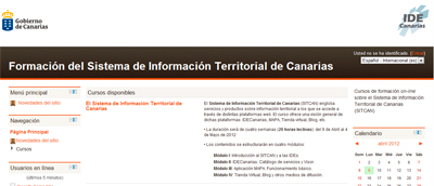 Sitio web de formación on-line del SITCAN