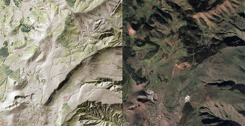 LIDAR - MTL Mapa - GRAFCAN